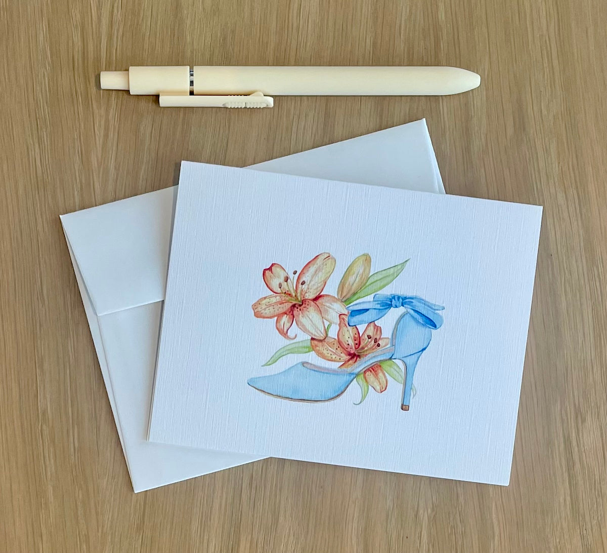 Blooms, Petals and Stems - The Shoe Collection Notecards