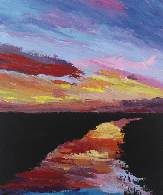 Vivid River at Dusk